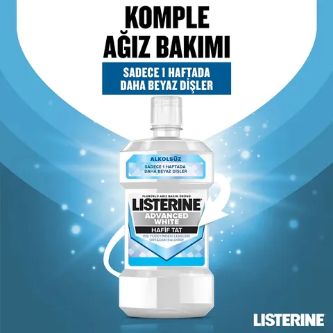 Listerine Advanced White Mild Taste Mouthwash 250 ml