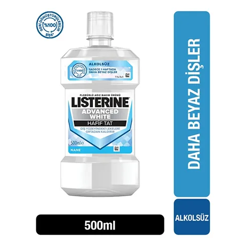 Listerine Advanced White Hafif Tat 500 ml