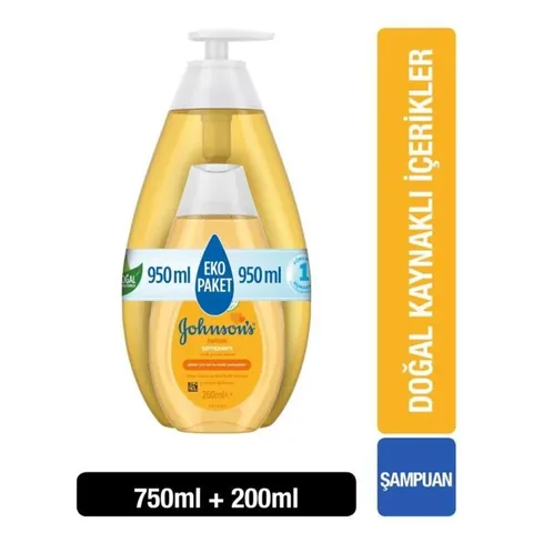 Johnsons Baby Baby Shampoo 750 ml + 200 ml