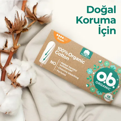 O.B. Organic Super Tampon 16 Count