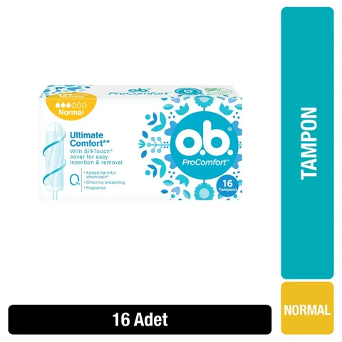 o.b.® ProComfort Normal Tampons für leichte bis mittlere Flüsse 16 Stück