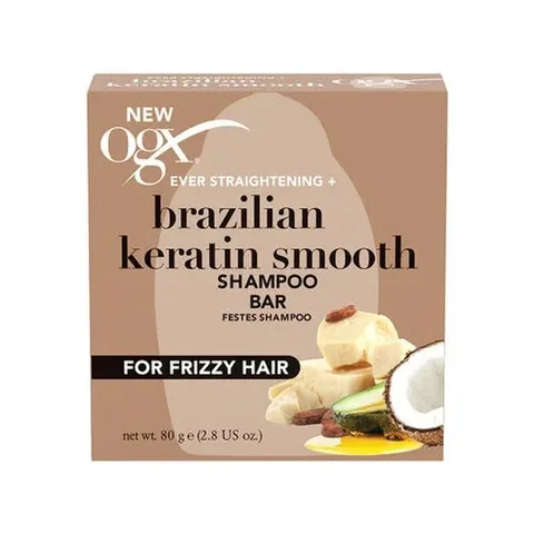OGX Brasilianische Keratin Glättungs-Shampoo Bar - 80g
