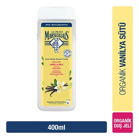 Le Petit Marseillais Duschgel mit Bio-Vanillemilch 400ml