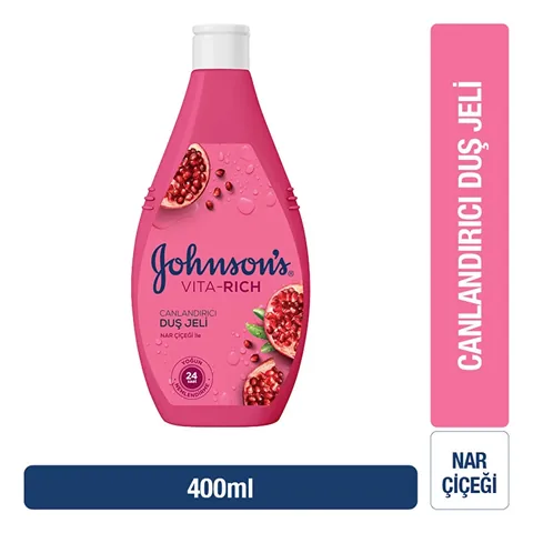 Гель для душа Johnson's Витаминный гранатовый цветок 400 мл