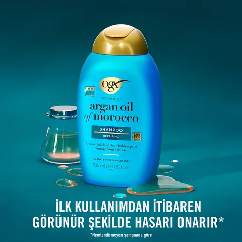 Ogx شامبو أو جي إكس إكسترا سترونج المرطب والمنشط بزيت الأرغان المغربي 385 مل