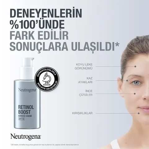Neutrogena نيوتروجينا ريتينول بوست المضاد للشيخوخة النهاري بعامل حماية من الشمس 15 ريتينول بوست