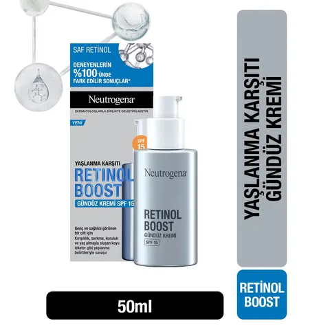 Neutrogena نيوتروجينا ريتينول بوست المضاد للشيخوخة النهاري بعامل حماية من الشمس 15 ريتينول بوست