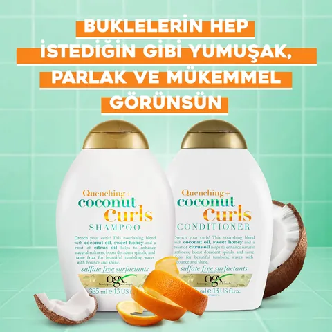 Ogx Moisturizing Coconut Curls Shampoo For Curly Hair 385 ml