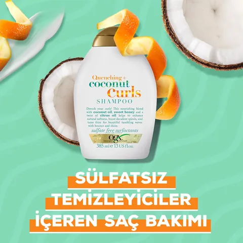 Ogx Moisturizing Coconut Curls Shampoo For Curly Hair 385 ml