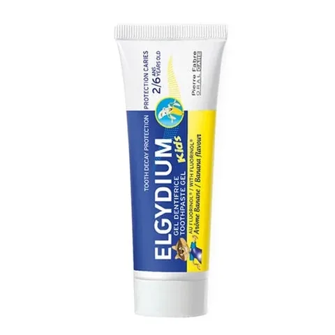 Детская зубная паста Elgydium с банановым вкусом 2-6 лет 50 мл от Pierre Fabre
