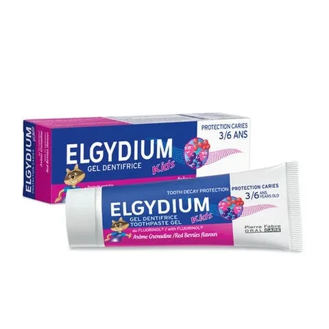 Детская зубная паста Elgydium со вкусом красных фруктов для детей 3-6 лет 50 мл от Pierre Fabre