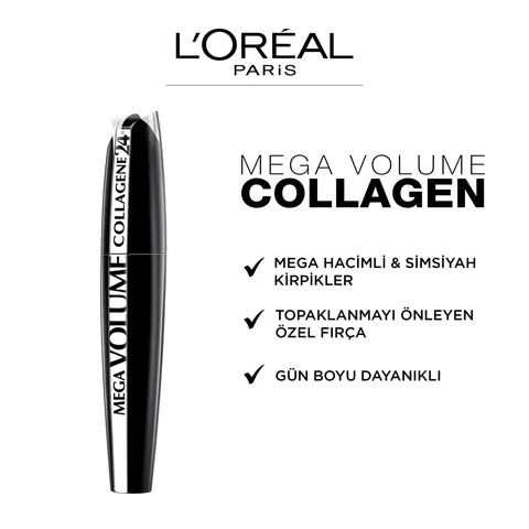 l’oréal Paris Mega Volume Collagene 24 h Black Mascara