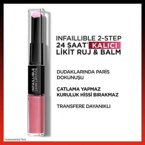 L'Oréal Paris Infaillible 2-step 24 Hour Liquid Lipstick & Balm 213 toujours Teaberry