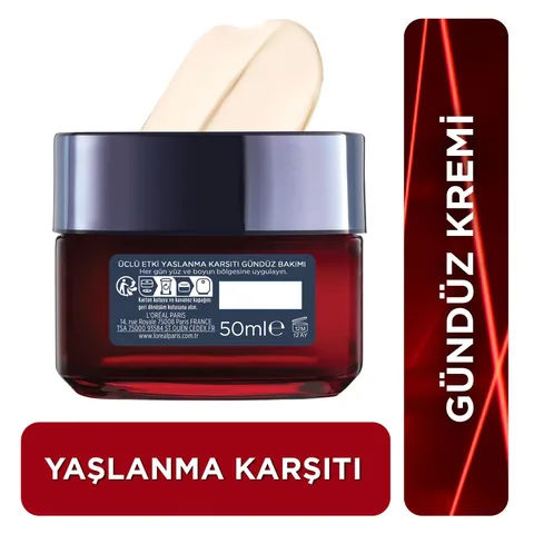 كريم العناية النهارية المكثف لمكافحة الشيخوخة Revitalift Lazer X3 50 مل من لوريال باريس L'Oreal Paris