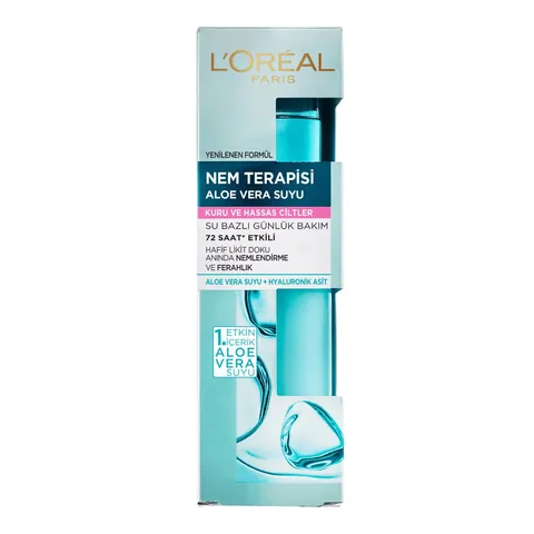 Loreal Paris Moisture Therapy Aloe Vera Water 70ml - Dry and Sensitive Skin