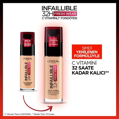 L'Oréal Paris Infaillible 32 h Fresh Wear Vitamin C Foundation 120 golden Vanilla