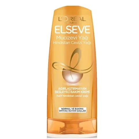 L'Oreal Paris بلسم الشعر إلسيف ميراكيولوس بزيت جوز الهند من لوريال باريس، 360 مل