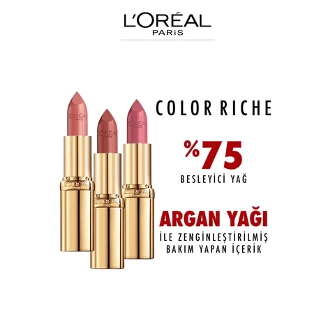 L'Oreal Paris أحمر شفاه لوريال باريس كولور ريش ساتين فينيش 107 سين غروب الشمس