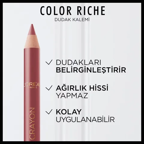 L'Oreal Paris قلم تحديد الشفاه كولور ريش من لوريال باريس 635 متوسط ​​الجودة