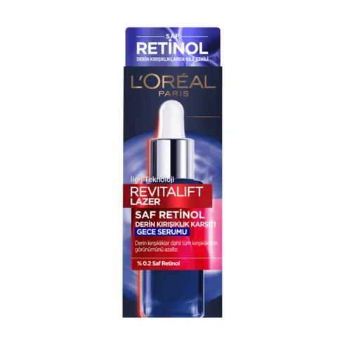 Loreal Paris Revitalift Lazer %0.2 Saf Retinol Gece Serumu 30 ml
