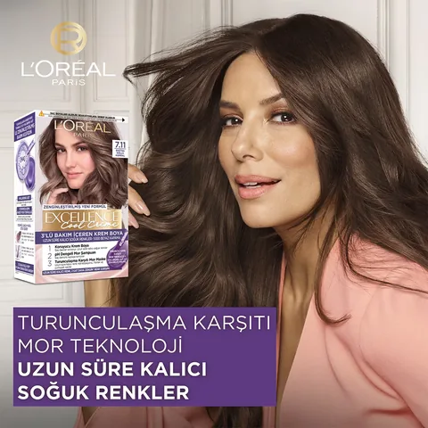 Loreal Paris Excellence Cool Creme 6.11 Extra Ash Dark Brown Hair Color