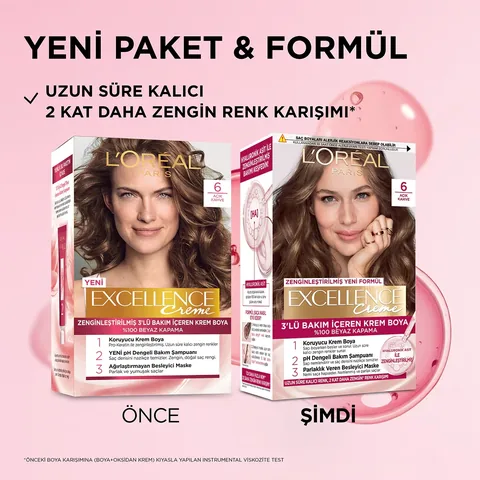 L'Oréal Paris Excellence Creme Hair Dye - 6 light Brown