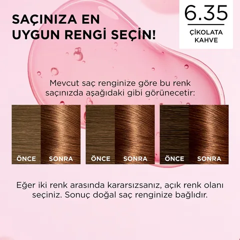 L'Oreal Paris صبغة شعر لوريال باريس إكسلنس كريم 6.35 بني شوكولاتة
