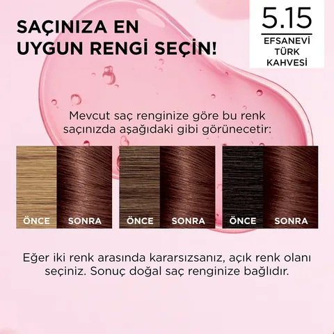 L'Oréal Paris Excellence Creme Hair Dye - 5.15 legendary Turkish Coffee