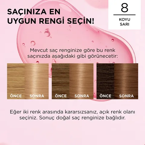 L'Oreal Paris صبغة شعر لوريال باريس إكسلنس كريم 8 أشقر غامق