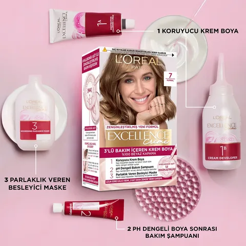 L'Oréal Paris Excellence Creme Hair Dye 7.1 ash Blonde
