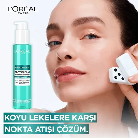 L'Oreal Paris لوريال باريس برايت ريفيل سبوت فايدينج سيروم جل منظف ومزيل للبقع 150 مل