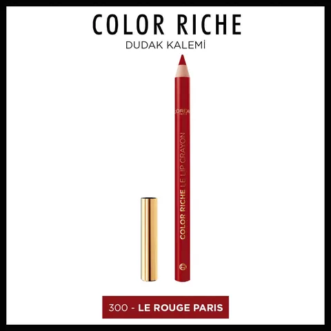 L'Oreal Paris قلم تحديد الشفاه كولور ريش من لوريال باريس 300 لو روج باريس