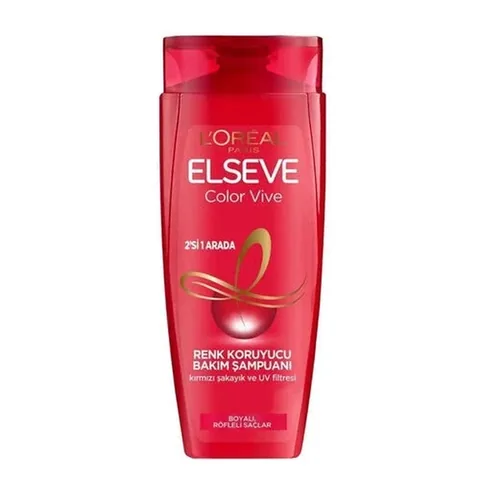L'Oreal Paris شامبو لوريال باريس إلسيف كولور فيف 2 في 1 لحماية اللون والعناية به 360 مل