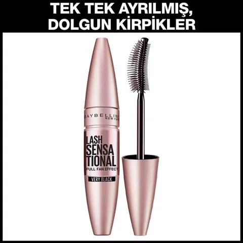 Maybelline New York Volumizing Black Mascara 9.5 ml - Very Black