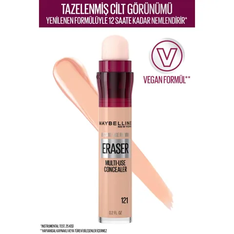 Maybelline New York Instant Age Eraser Concealer 6.8 ml - 121 Light Honey