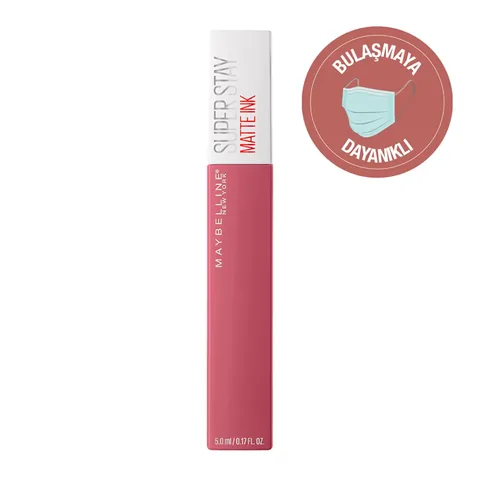 Maybelline Super Stay Matte Ink Liquid Lipstick 5ml - 180 Revolutionary - Pembe