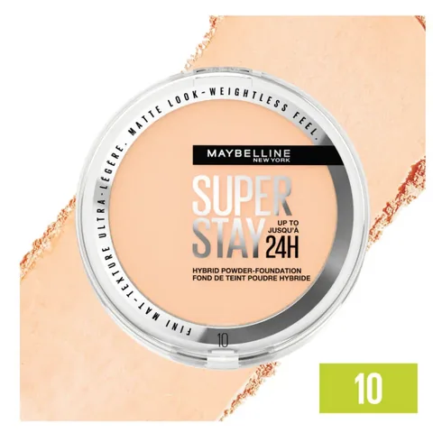 Maybelline بودرة أساس مايبيلين سوبر ستاي 24 ساعة 9 غرام 10