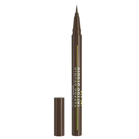 Maybelline Tattoo Flüssig-Eyeliner Stift - Braune Tinte Präzision