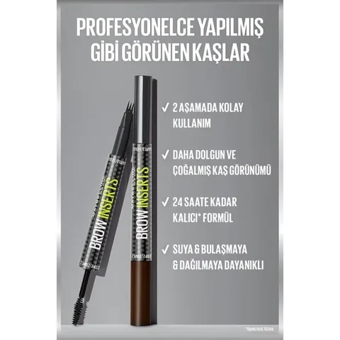 Maybelline | ميبيلين قلم حواجب New York Brow Insert 02 Soft Brown