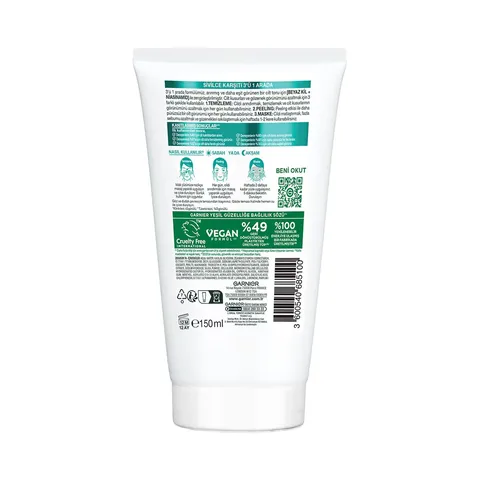 Garnier Pure and Clean 3-in-1 Cleanser 150 ml