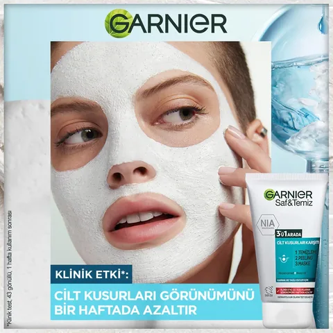 Garnier Pure and Clean 3-in-1 Cleanser 150 ml