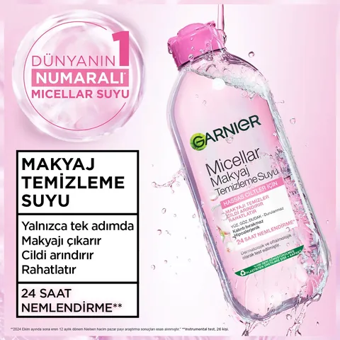 Garnier غارنييه ميسيلار بيرفكت مزيل المكياج المائي 400 مل