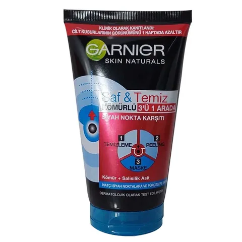 Garnier Pure and Clean Anti-Blackhead Charcoal Peeling 150 ml