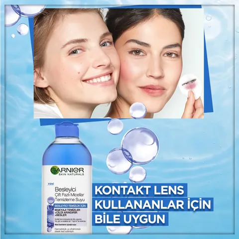 Garnier غارنييه مزيل المكياج ميسيلار ثنائي المرحلة ماء 400 مل أزرق