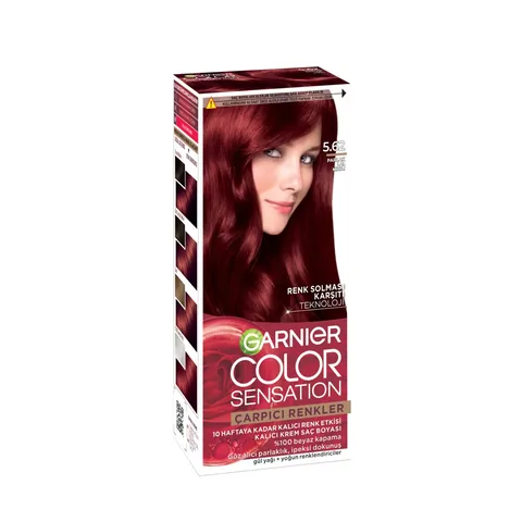 Garnier صبغة شعر غارنييه كولور ناتشرالز 5.62 أحمر غارنيت 1 قطعة