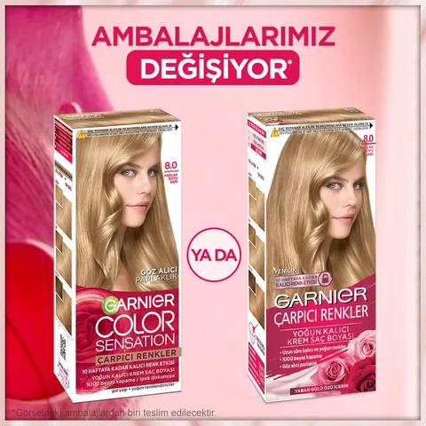 Garnier صبغة شعر غارنييه كولور ناتشرالز بألوان جذابة رقم 8 أشقر داكن فاتح 1 قطعة