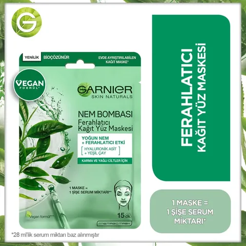 Garnier Moisture Bomb Refreshing Paper Face Mask 28 g