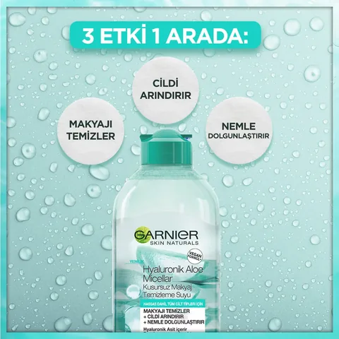 Garnier Hyraluronik Aloe Micellar Makyaj Temizleme Suyu 400 ml