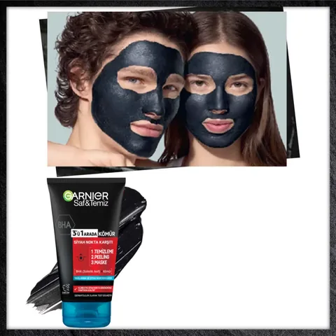 Garnier Pure and Clean Anti-Blackhead Charcoal 3 in 1 150 ml