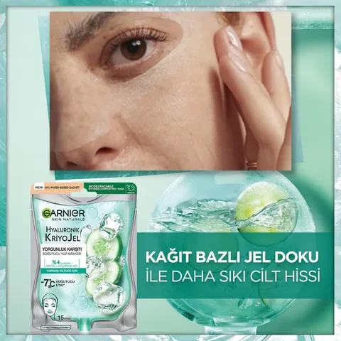 Garnier قناع غارنييه هيالورونيك كريو جل المضاد للتعب 27 جرام